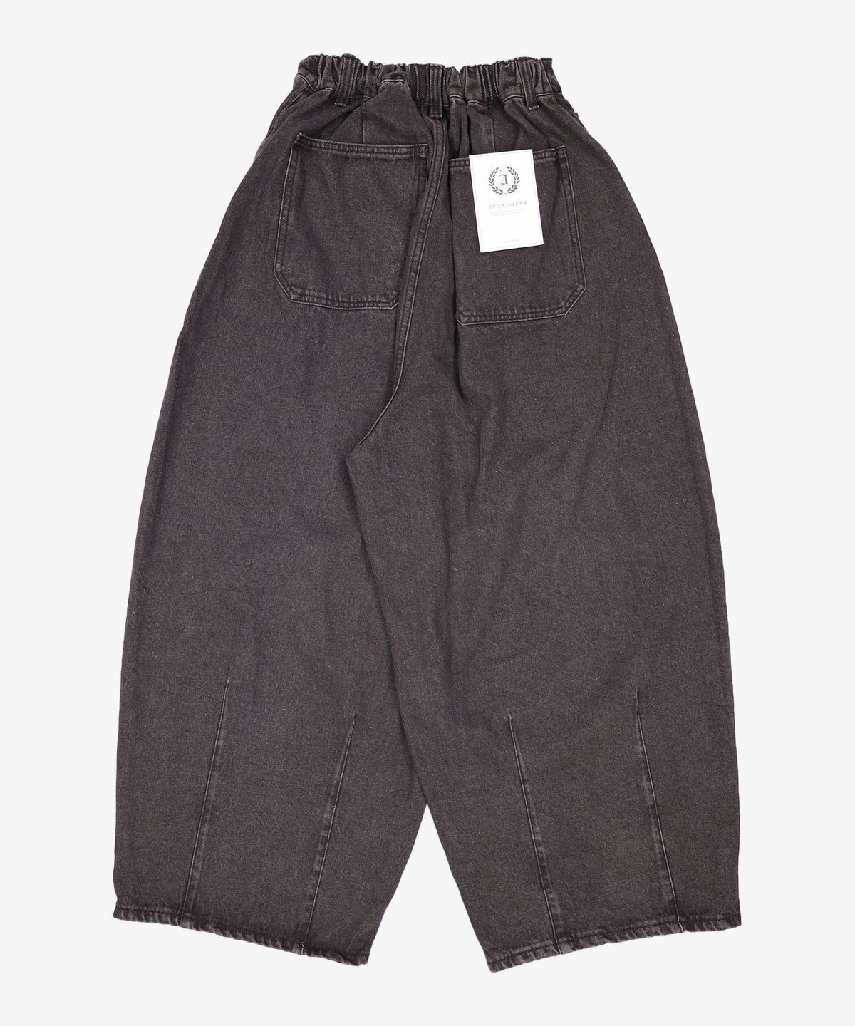 어반드레스(AVANDRESS) Super Wide Dart Denim Pants BLACK XL