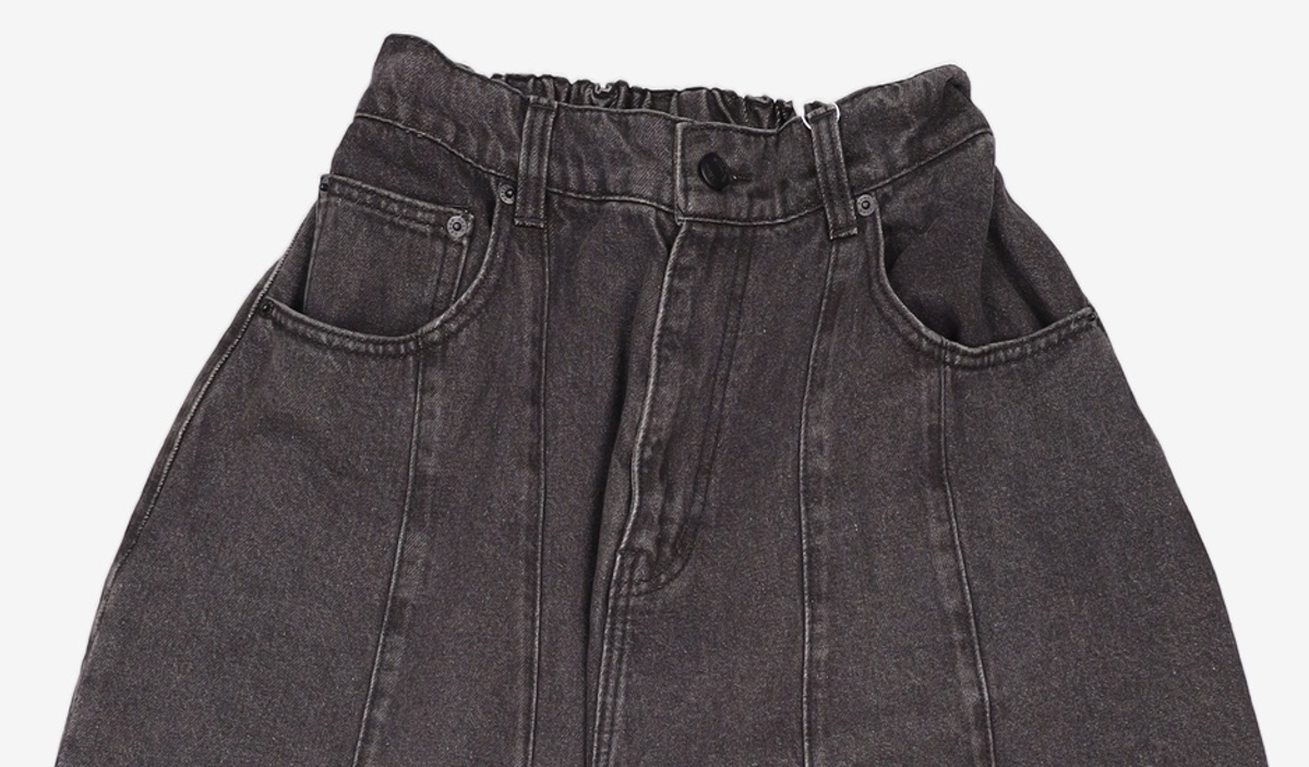 어반드레스(AVANDRESS) Super Wide Dart Denim Pants BLACK XL