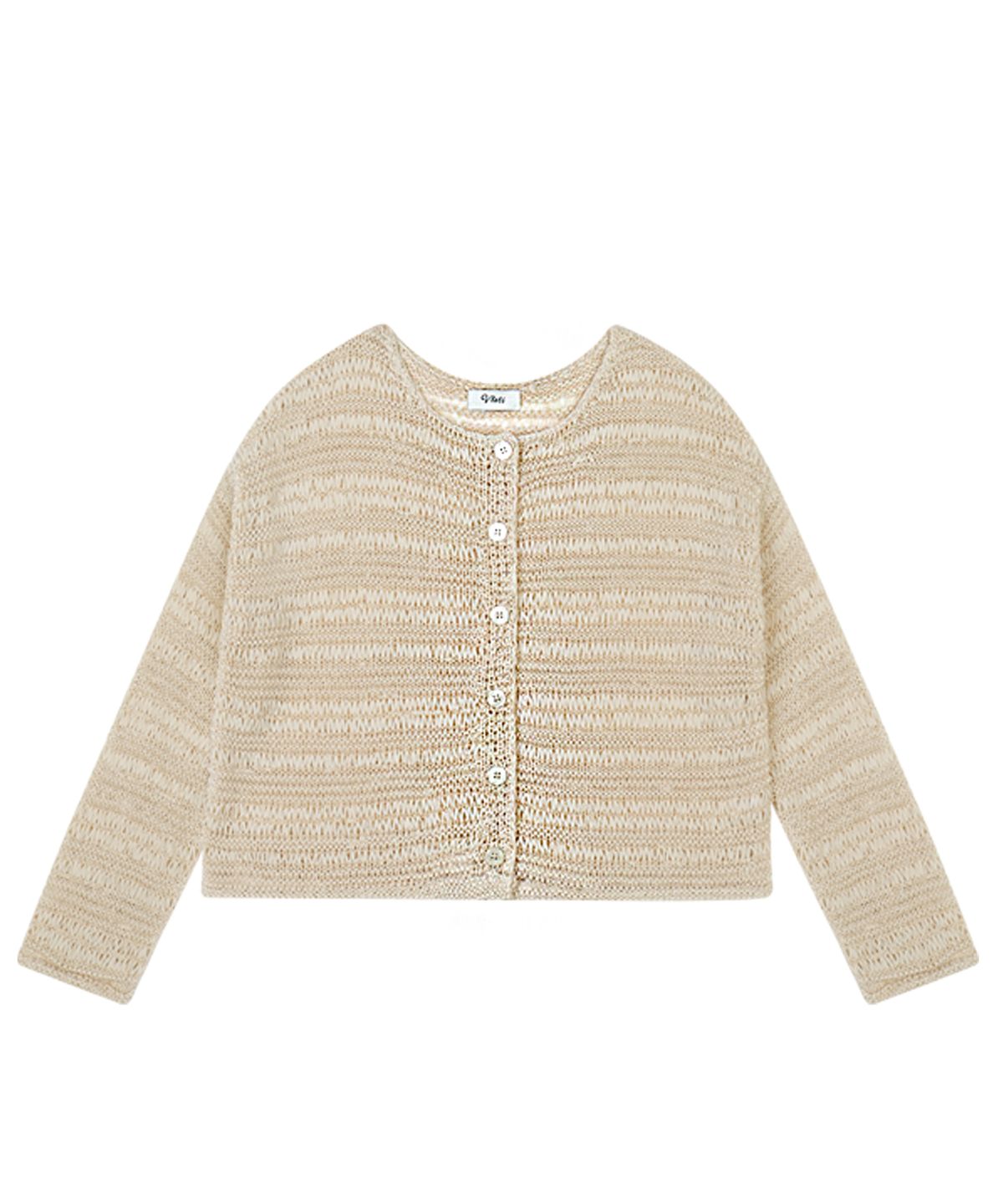 블레티(VLETI) Two-way Loose Fit Knit Cardigan (beige)