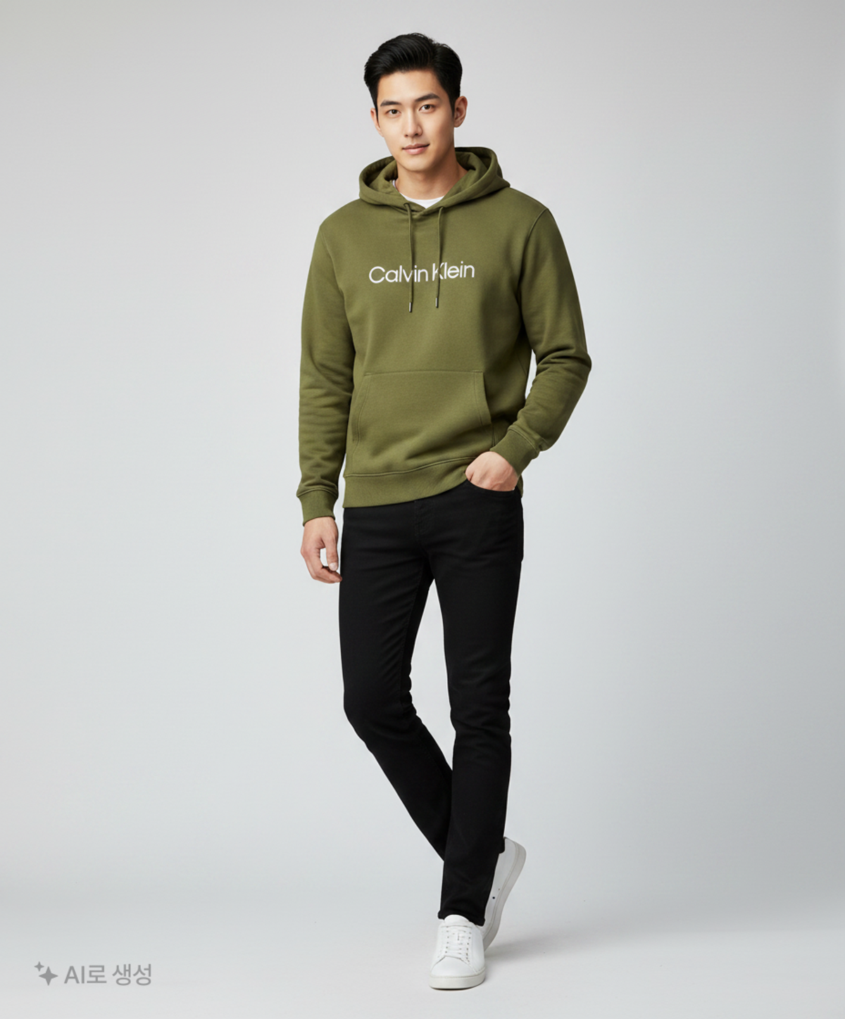 캘빈클라인(CALVIN KLEIN) 후드 티셔츠 L