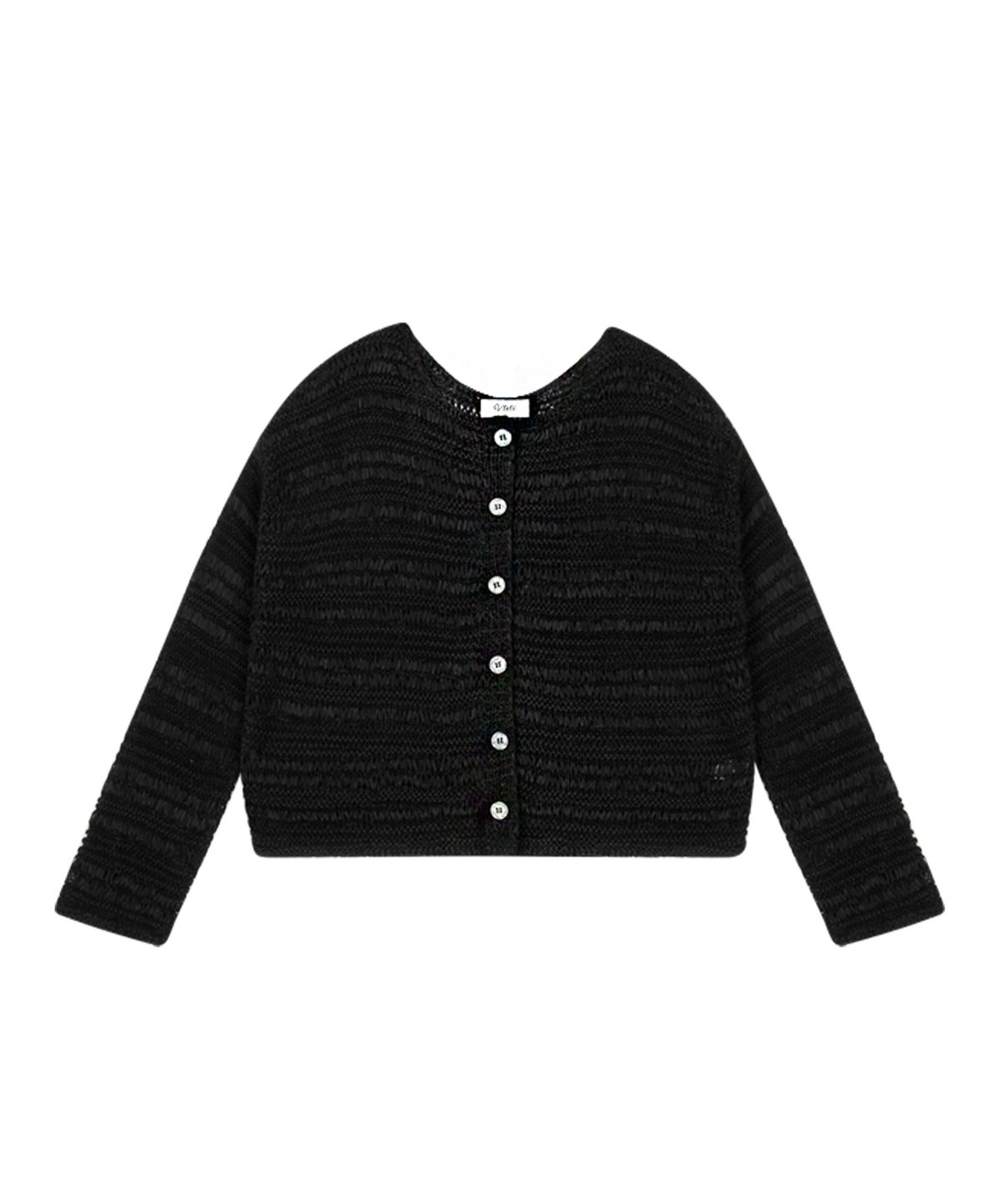 블레티(VLETI) Two-way Loose Fit Knit Cardigan (black)