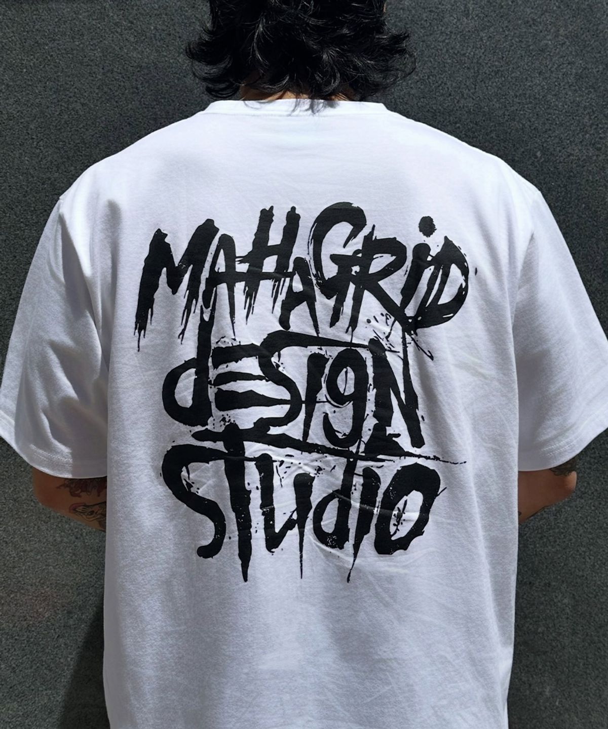 마하그리드(MAHAGRID) SLASH LOGO TEE_4colors