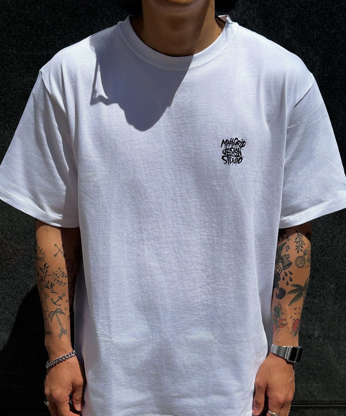 마하그리드(MAHAGRID) SLASH LOGO TEE_4colors