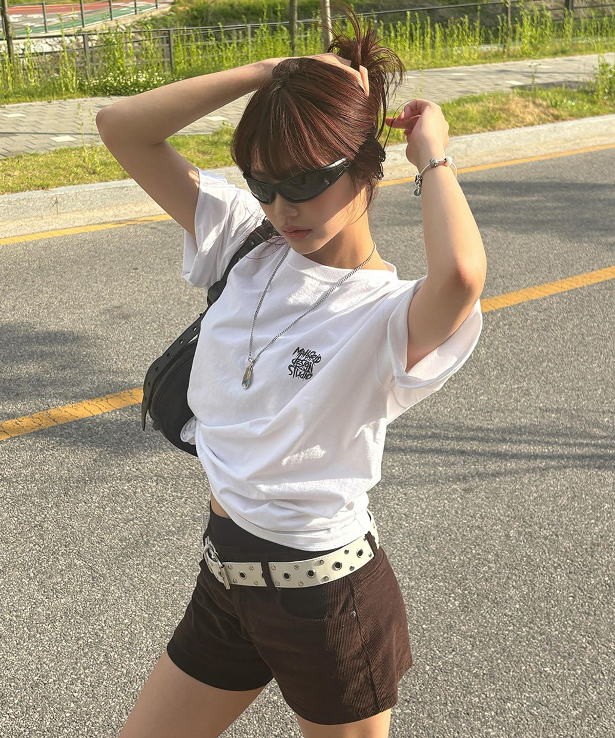 마하그리드(MAHAGRID) SLASH LOGO TEE_4colors