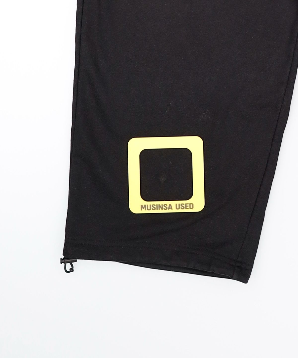 멜란지 마스터(MELANGE MASTER) 와이드 원 턱 스웨트 팬츠 [블랙] 2XL