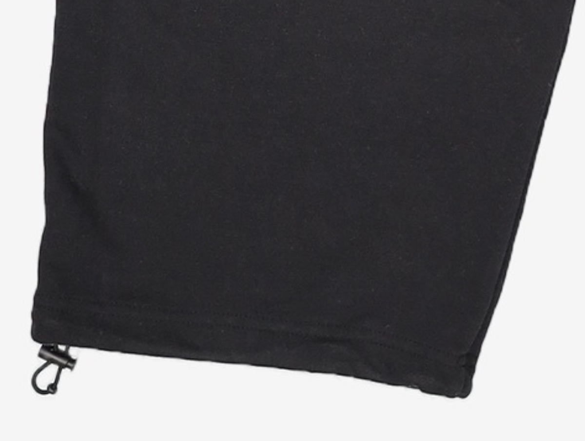 멜란지 마스터(MELANGE MASTER) 와이드 원 턱 스웨트 팬츠 [블랙] 2XL
