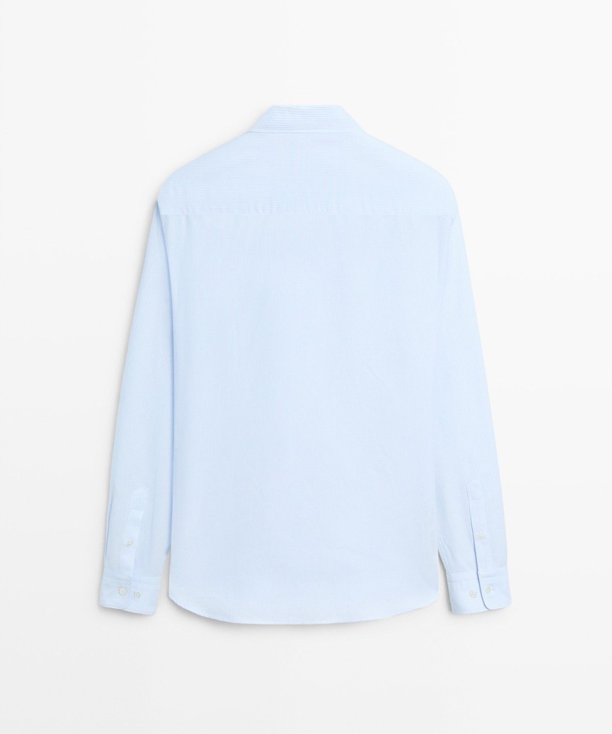 마시모두띠(MASSIMO DUTTI) 100% 코튼 레귤러 핏 스트라이프 셔츠