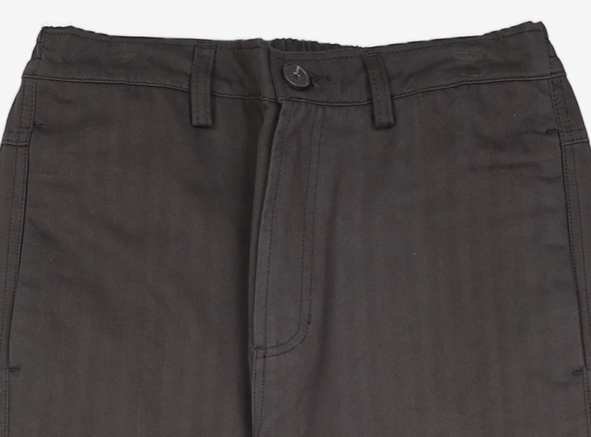 가먼트레이블(GARMENT LABLE) Herringbone Cotton Pants - Black 46
