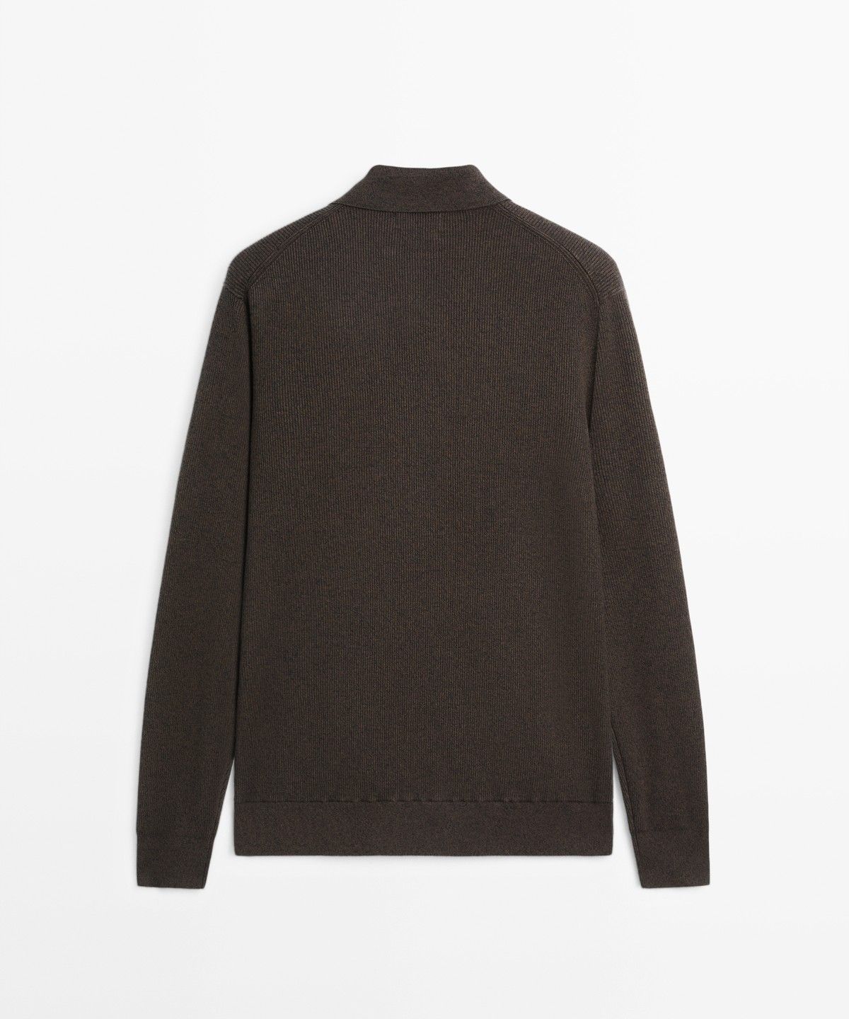 마시모두띠(MASSIMO DUTTI) 100% 코튼 폴로넥 니트 가디건