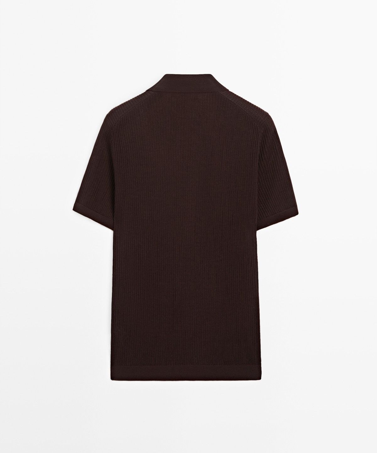 마시모두띠(MASSIMO DUTTI) 울 블렌드 반팔 니트 폴로