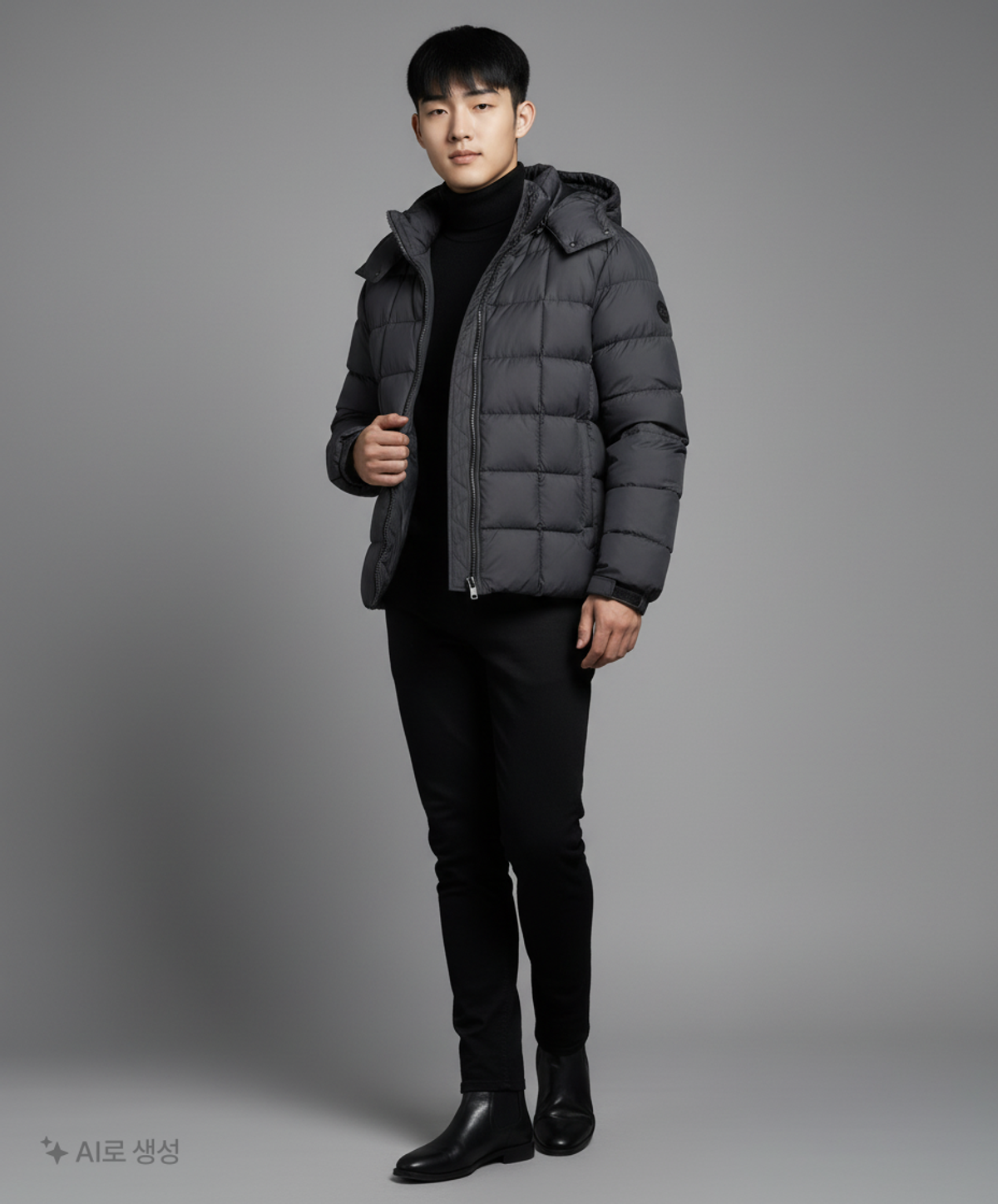 록히드마틴(LOCKHEED MARTIN) LM COLOR BLOCK PRIMALOFT PUFFER JACKET (BLACK) 1