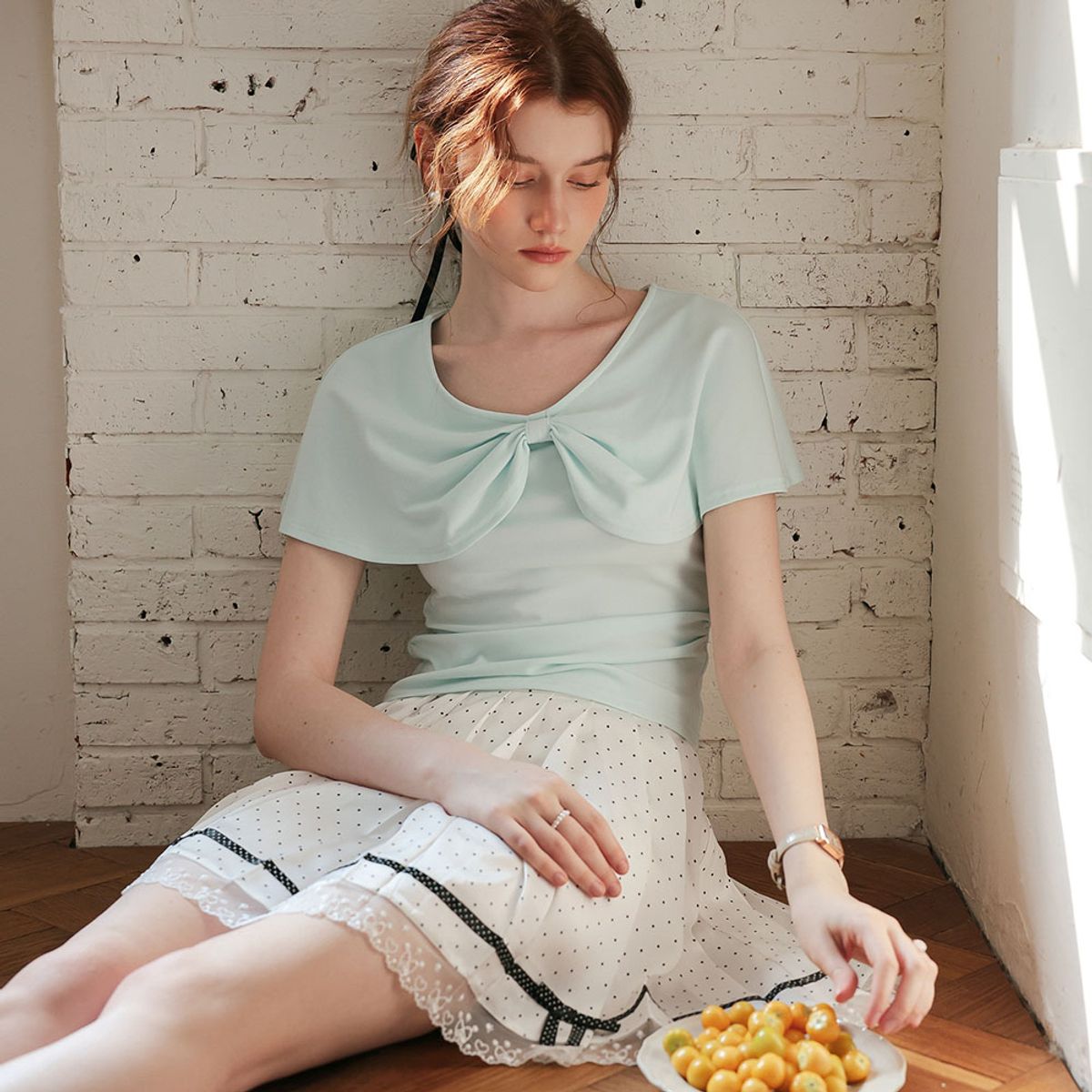 쎄무아듀(CEST MOIDEW) Cest_Elegant draped blouse