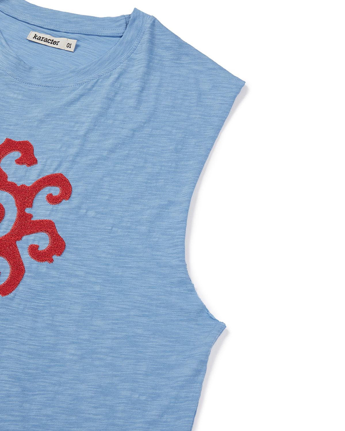 카락터(KARACTOR) Helio sleeveless top / Haze blue