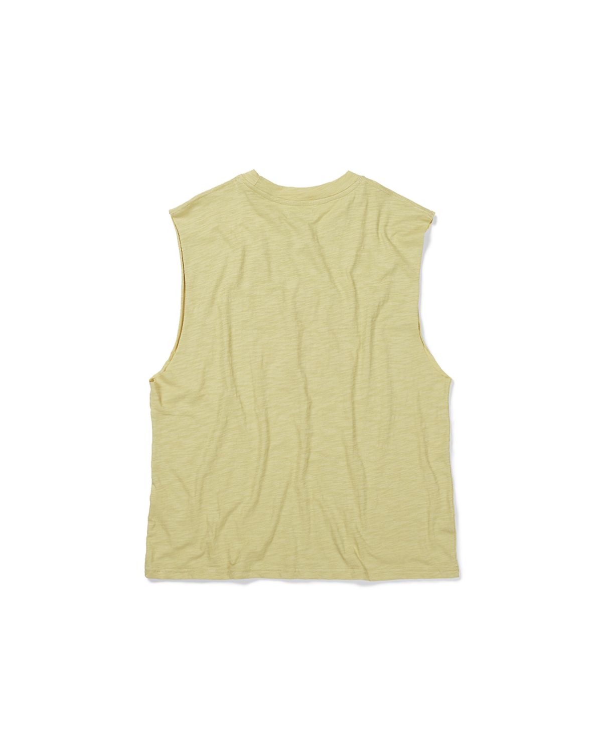 카락터(KARACTOR) Helio sleeveless top / Straw yellow