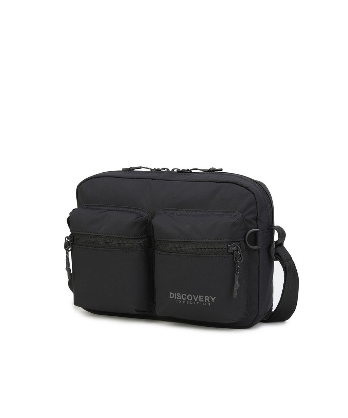 디스커버리 익스페디션(DISCOVERY EXPEDITION) 리너 투포켓 스퀘어 크로스백 (BLACK)