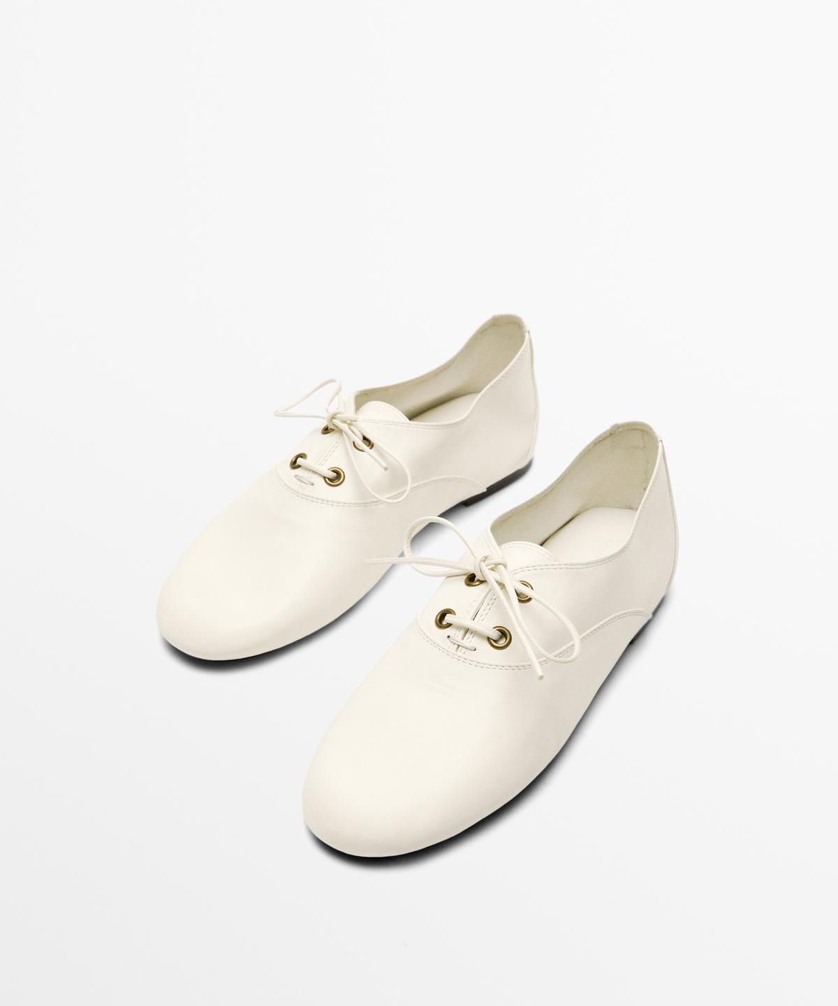 마시모두띠(MASSIMO DUTTI) 소프트 레더 레이스업 슈즈