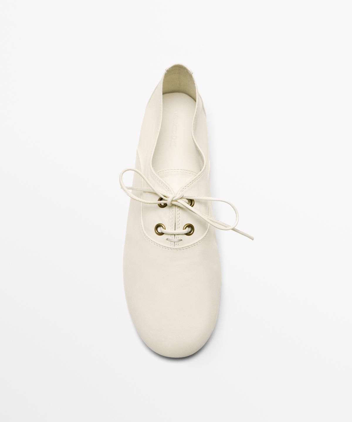 마시모두띠(MASSIMO DUTTI) 소프트 레더 레이스업 슈즈