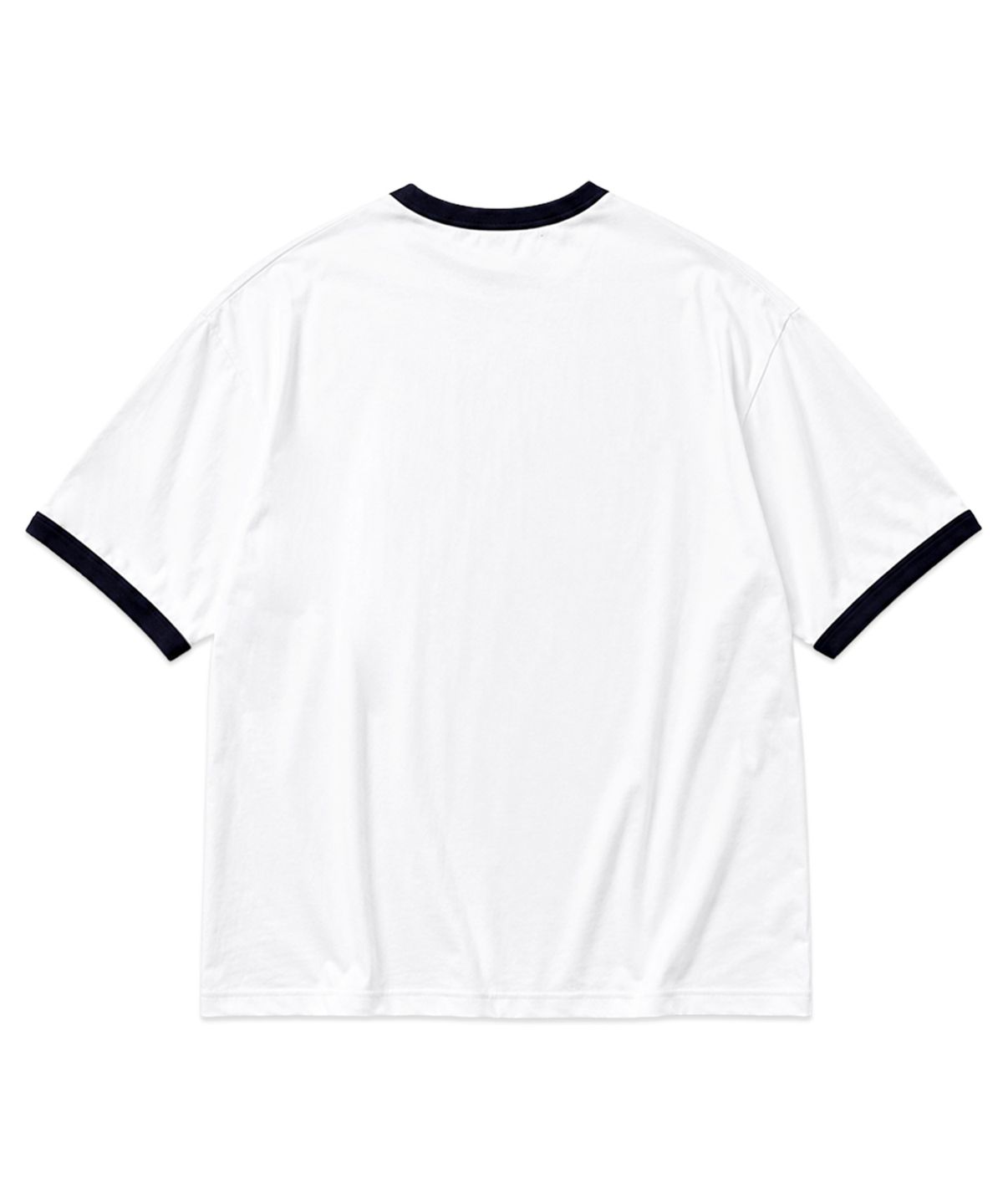랜덤오프(RANDOMOFF) [Unisex] BASIC LINE RINGER T-SHIRT [WHITE]