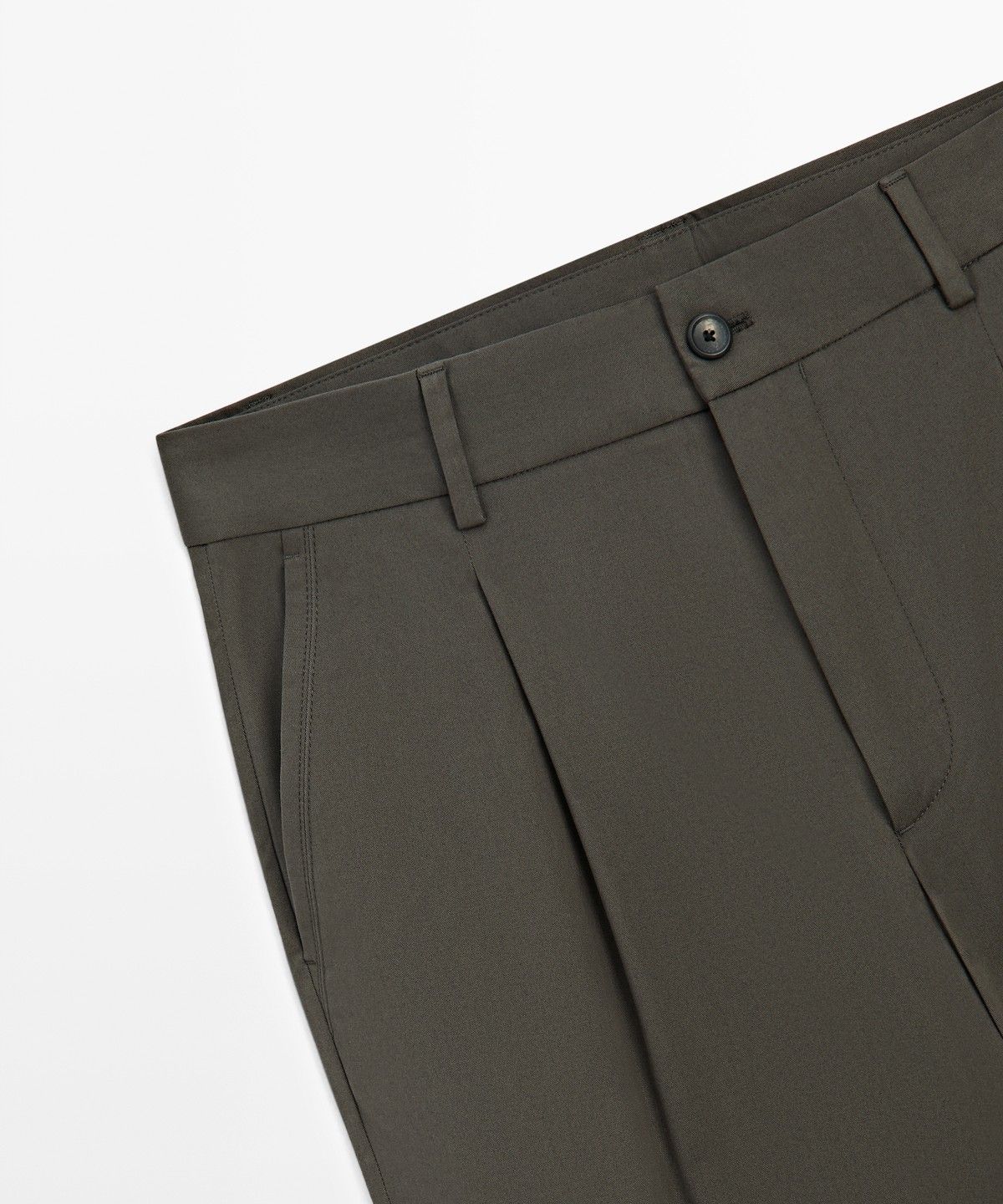 마시모두띠(MASSIMO DUTTI) 릴랙스 핏 다트 디테일 팬츠