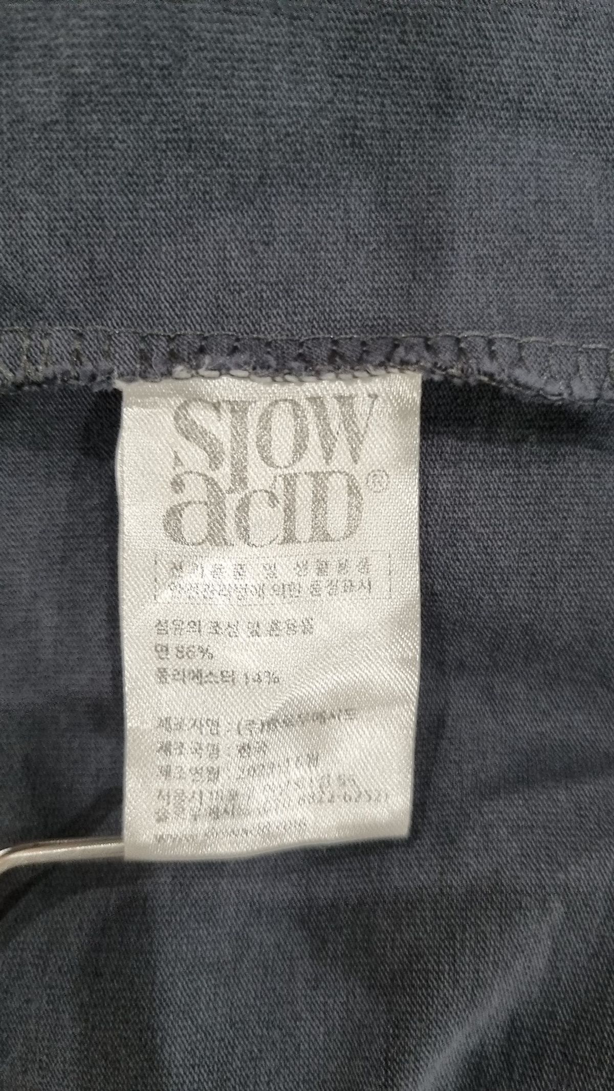 슬로우애시드(SLOWACID) 반소매 티셔츠 XL