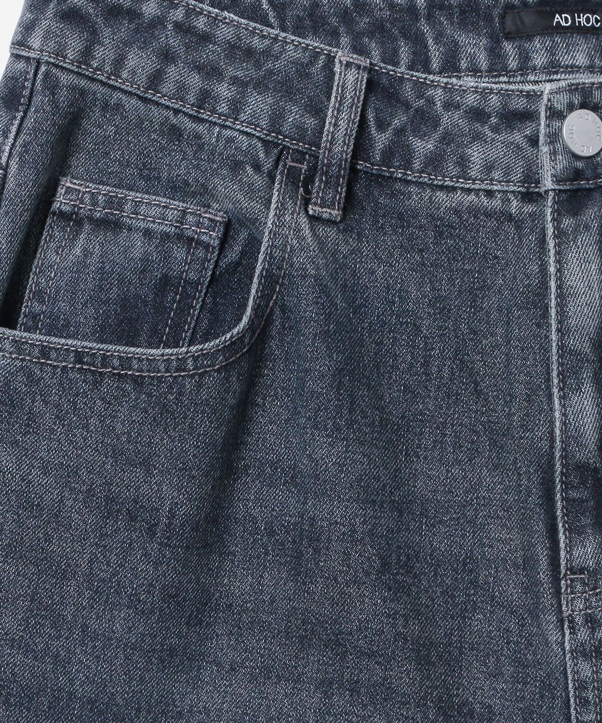 애드호크(ADHOC) 남성 베기핏 데님 팬츠 (DK-INDIGO) (HC8DP05)