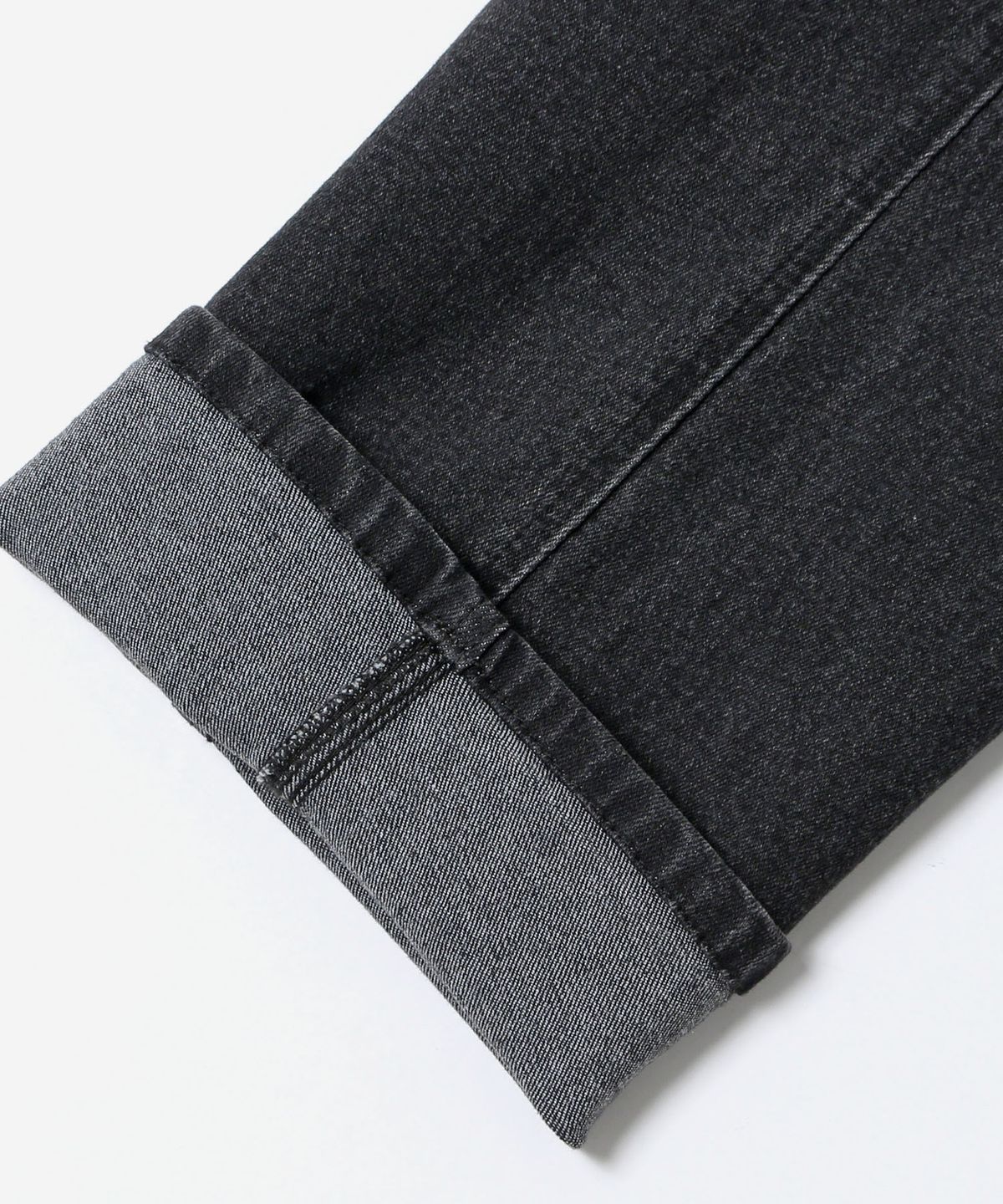 애드호크(ADHOC) 남성 테이퍼드핏 데님 팬츠 (BLACK) (HC8DP07)