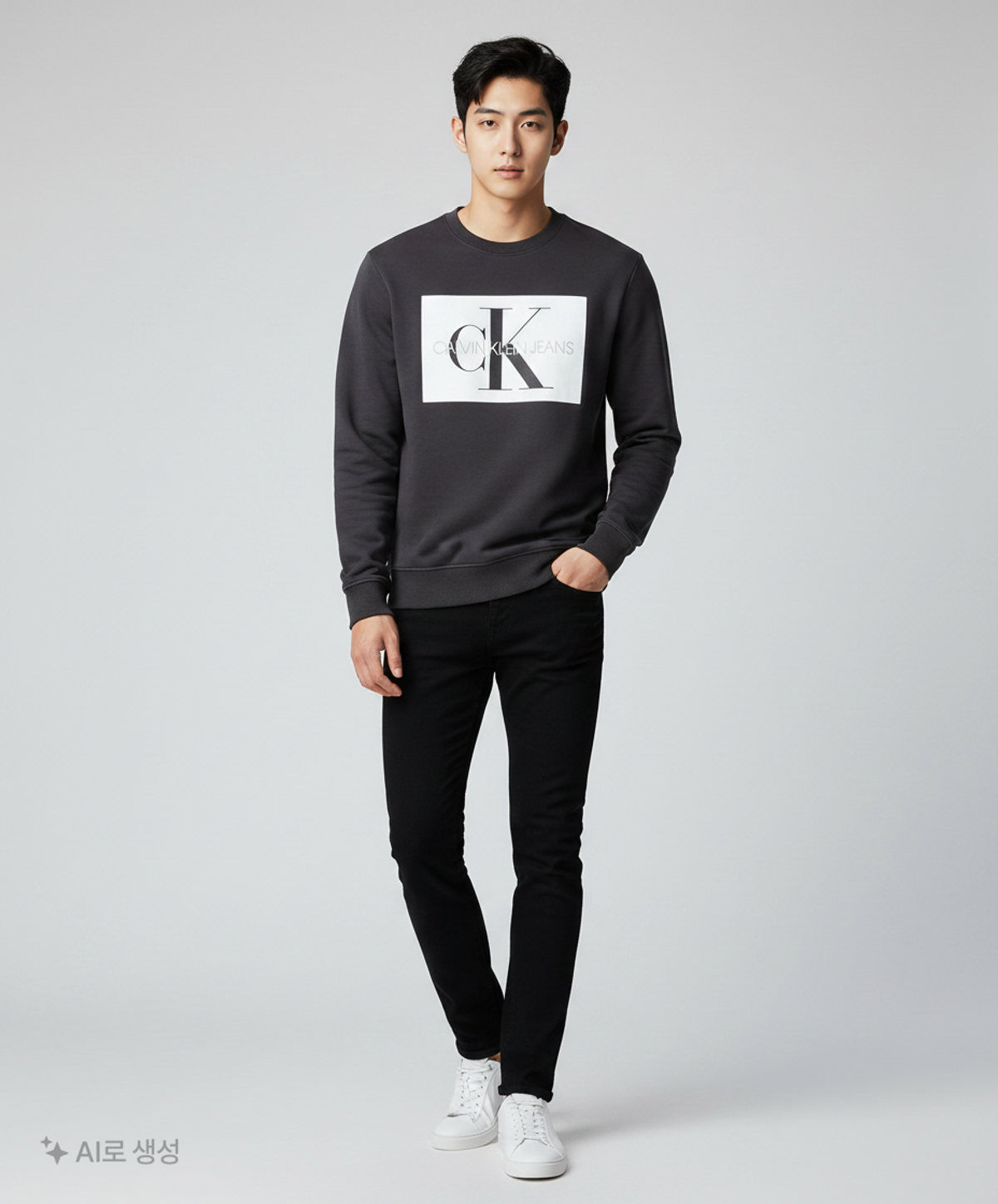 캘빈클라인 진(CALVIN KLEIN JEANS) 맨투맨/스웨트셔츠 M
