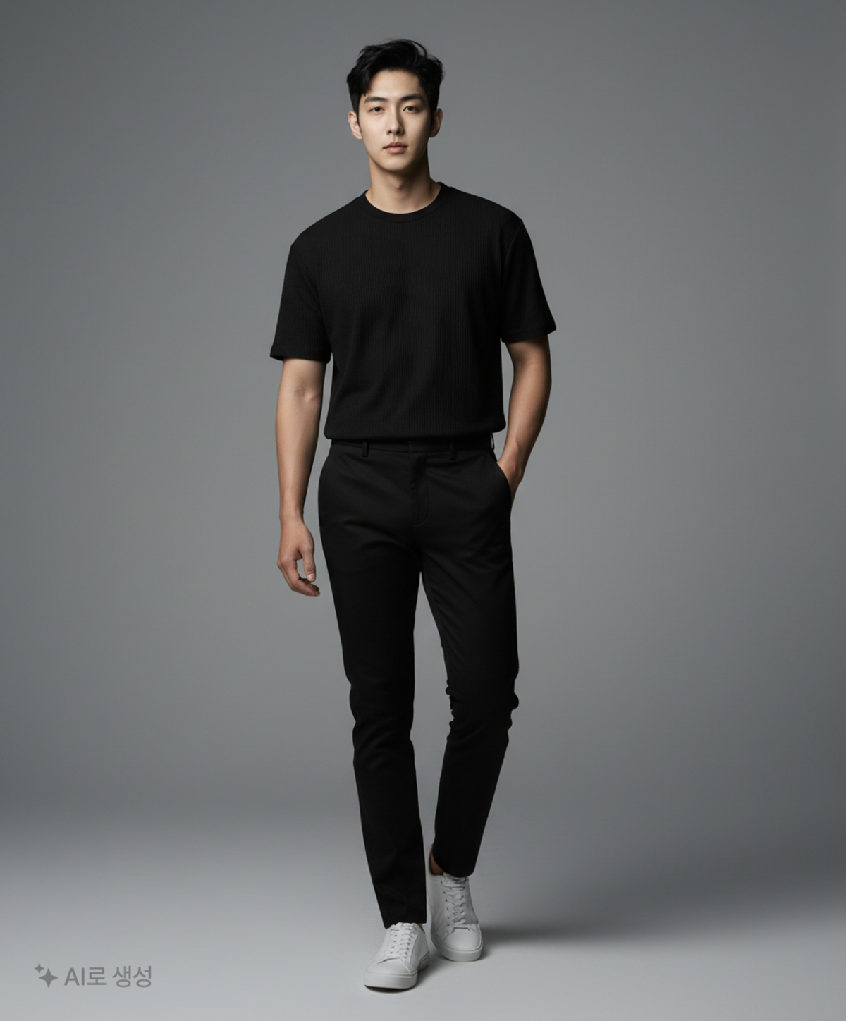 브렌우드(BRENTWOOD) [아주편한] 캑터스 라운드 티셔츠 BITAM23661BKX 105