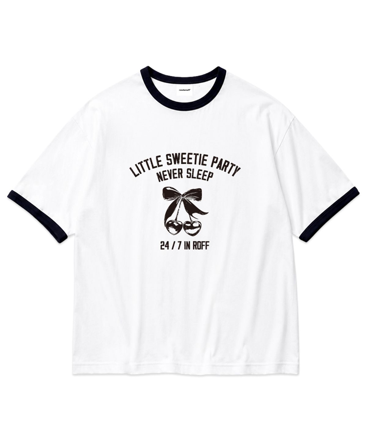 랜덤오프(RANDOMOFF) LITTLE CHERRY RINGER T-SHIRT (3color)