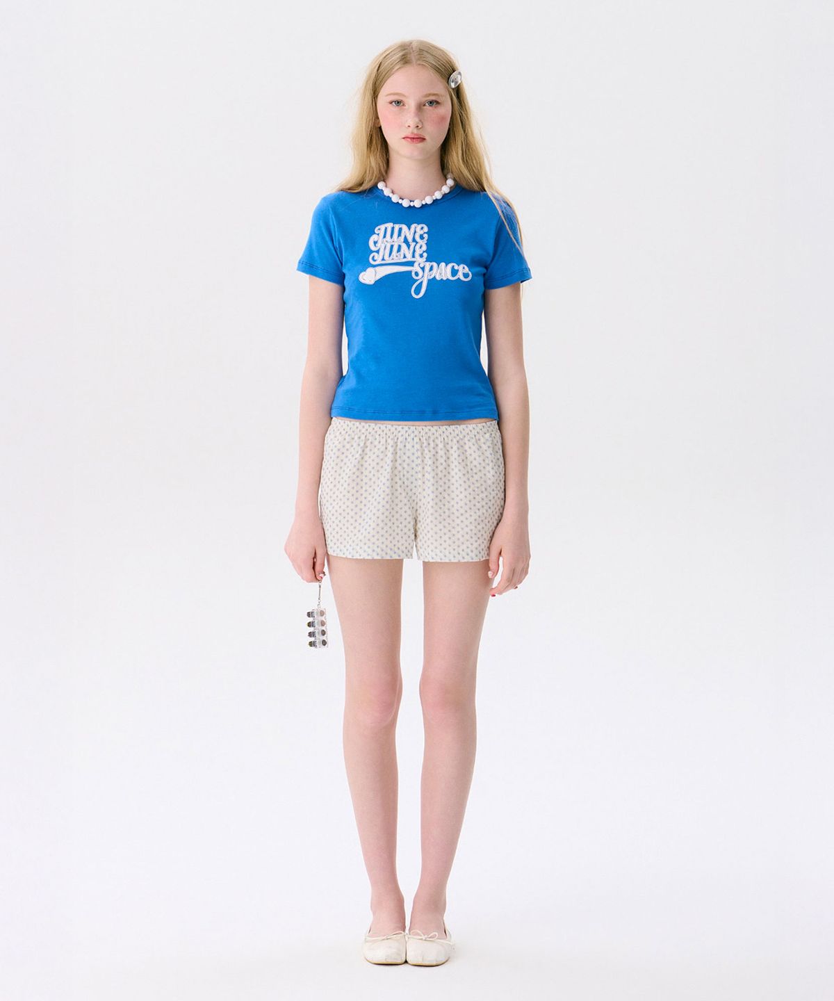 준준스페이스(JUNEJUNE SPACE) Swashy Graphic T-shirts_Blue(스와시 그래픽 티셔츠_블루)