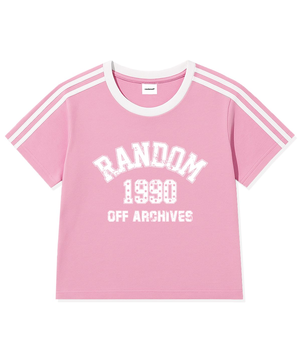 랜덤오프(RANDOMOFF) 1990 STARBURST TRACK CROP T-SHIRT (5color)