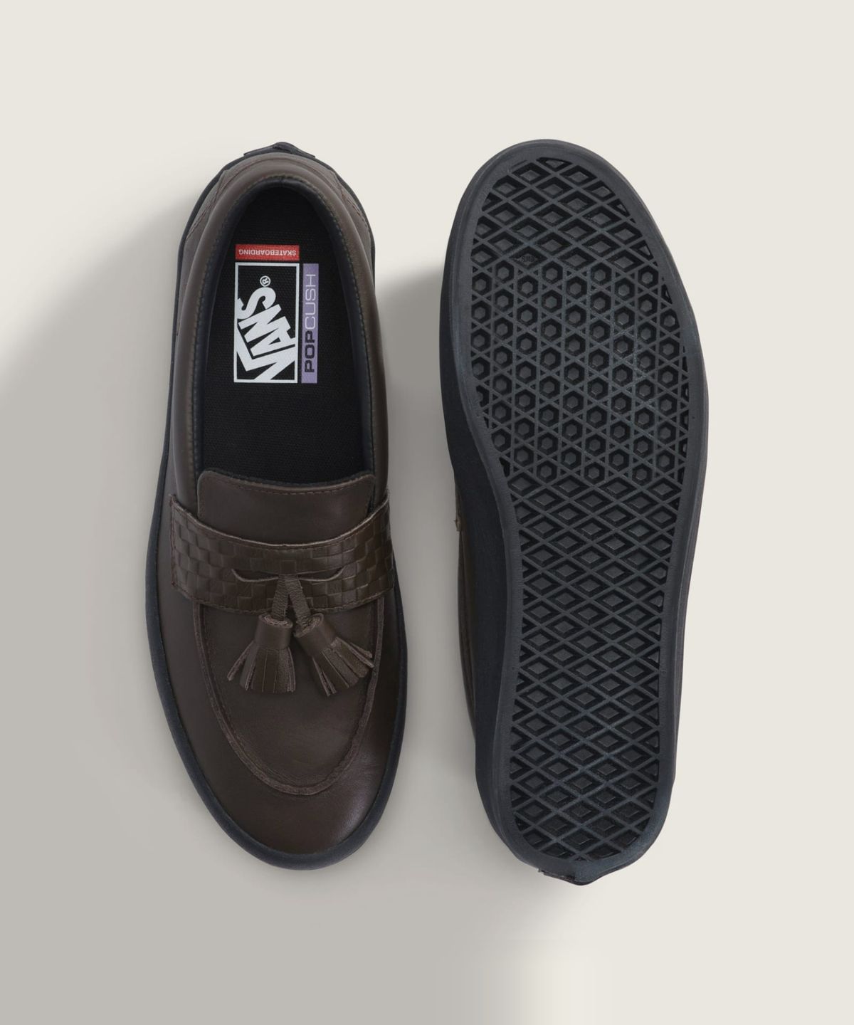 반스(VANS) 스케이트 로퍼 - 태슬 브라운 / VN000Z3QBRO1