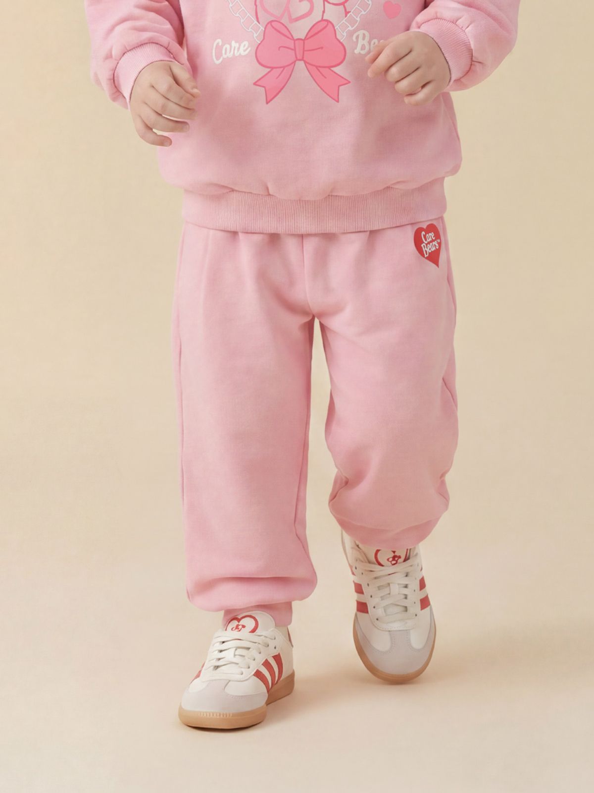 케어베어(CAREBEARS) 큐티리본포인트턱조거팬츠
