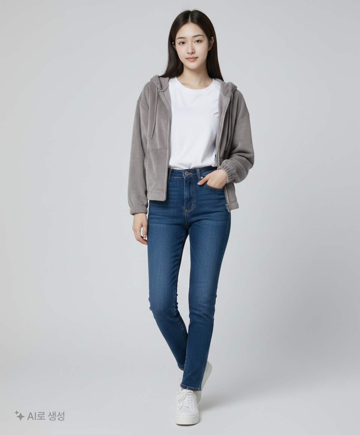 스파오(SPAO) 후드 집업 S