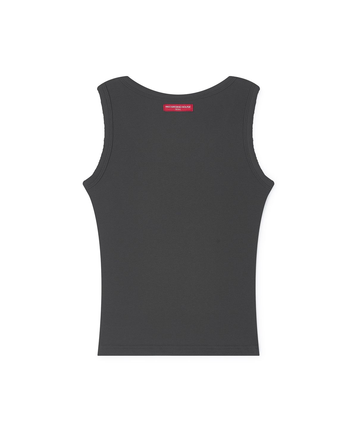 레코딩하우스(RECORDINGHOUSE) REC CUT-OFF SLEEVELESS [CHARCOAL]