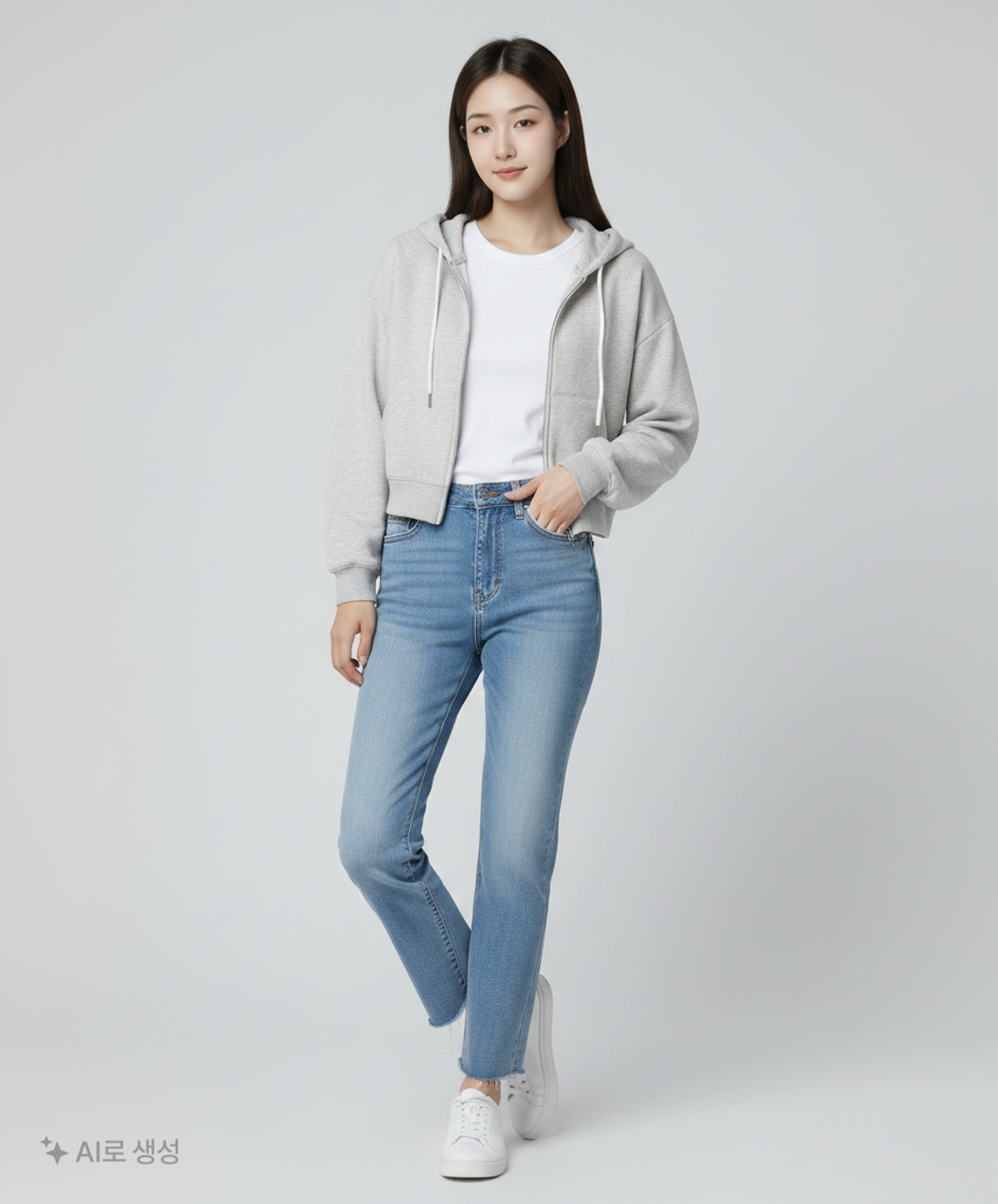 스파오(SPAO) 후드 집업 L