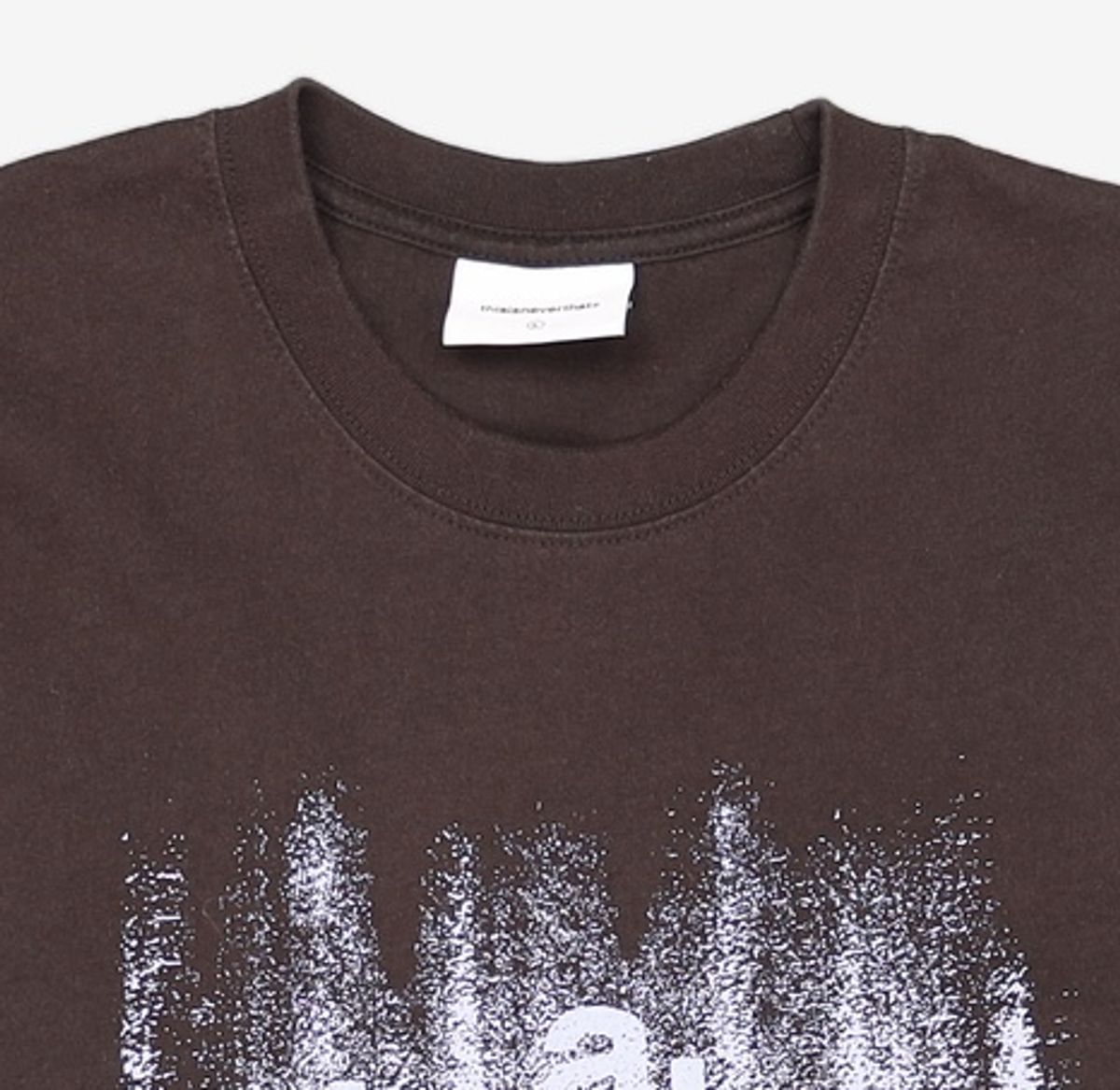 디스이즈네버댓(THISISNEVERTHAT) Brushed Paint Tee - Off Black L