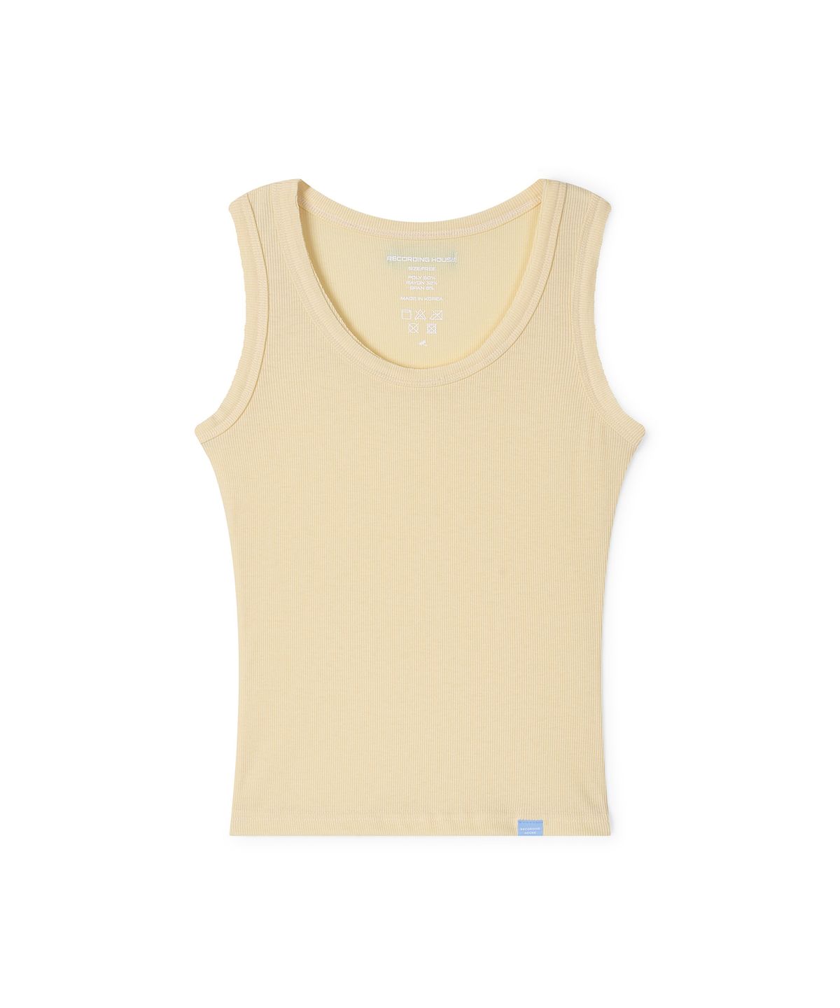레코딩하우스(RECORDINGHOUSE) REC CUT-OFF SLEEVELESS [LEMON]