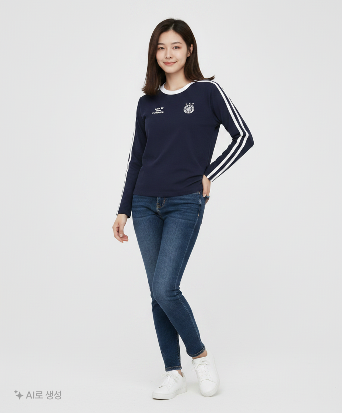 해비즘(HAVISM) 긴소매 티셔츠