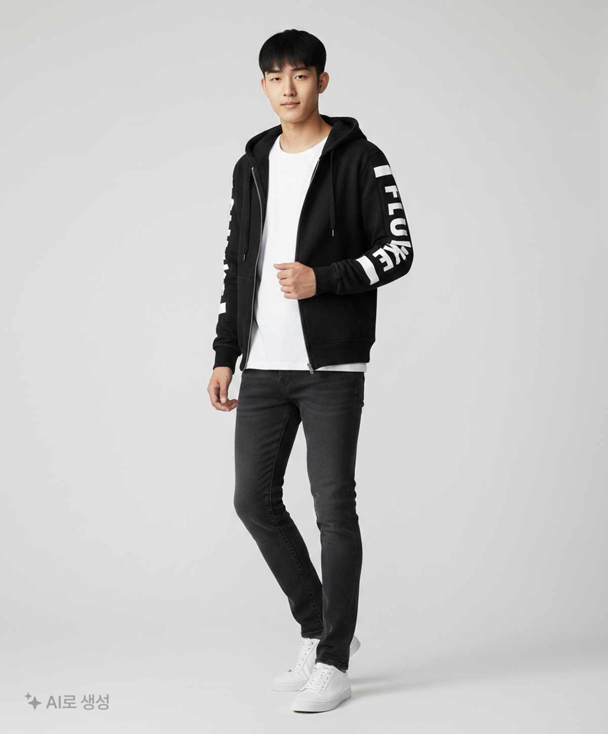 플루크(FLUKE) 플루크 남여공용 후드집업 FZP016B105-BLACK M