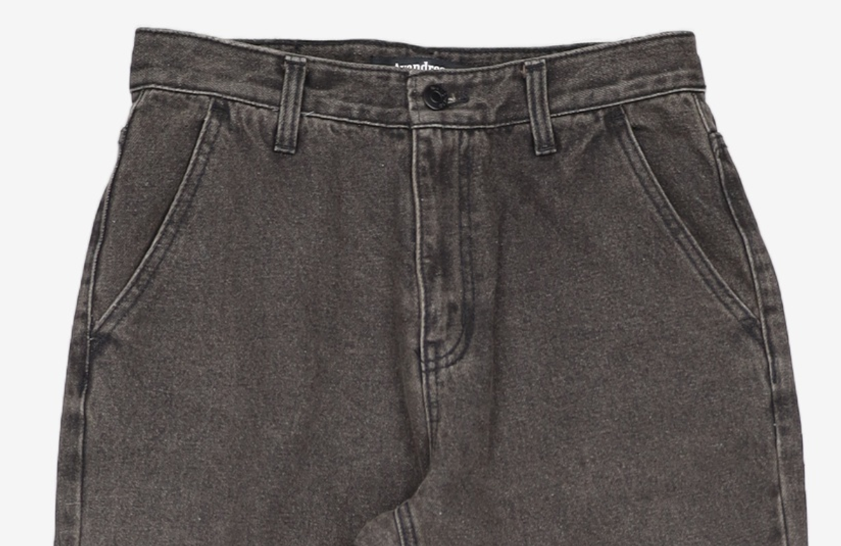 어반드레스(AVANDRESS) Minimal Bootscut Destroyed Denim Pants BLACK M