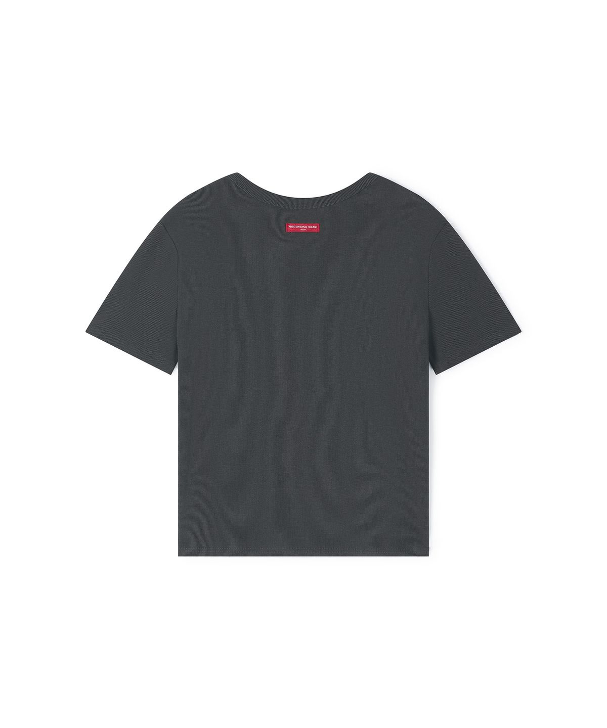 레코딩하우스(RECORDINGHOUSE) REC SPLIT HALF-SLEEVE [CHARCOAL]