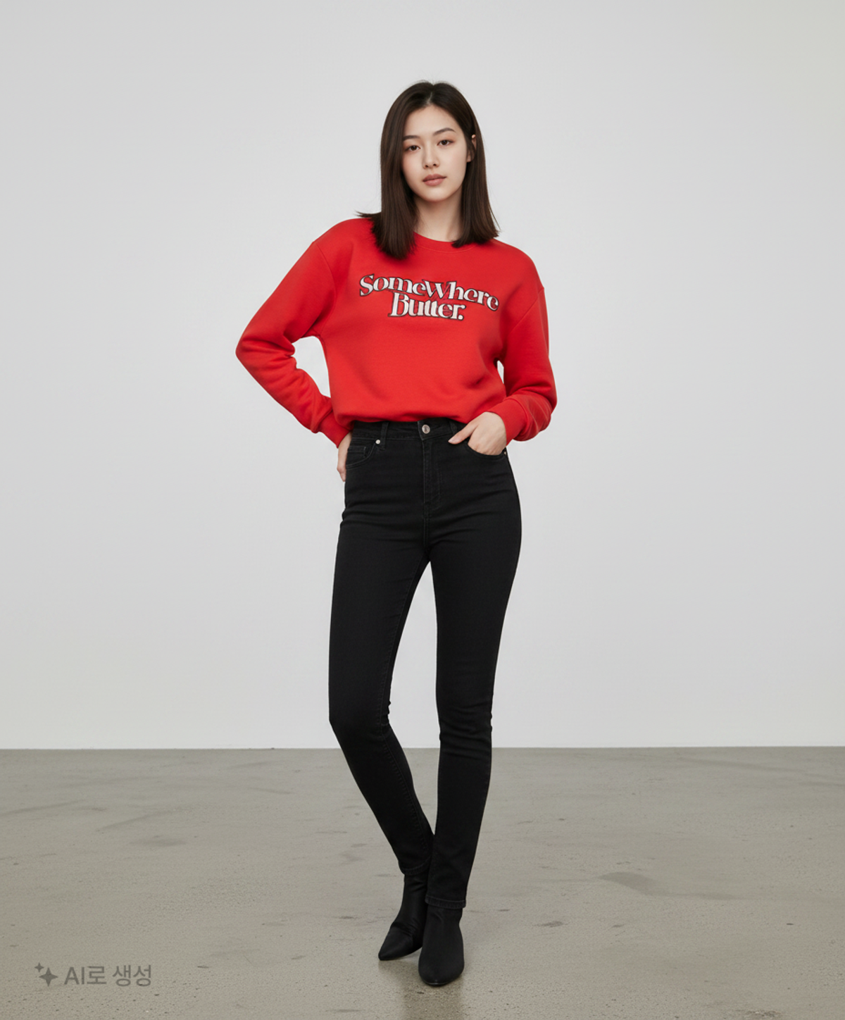 썸웨어버터(SOMEWHEREBUTTER) 맨투맨/스웨트셔츠