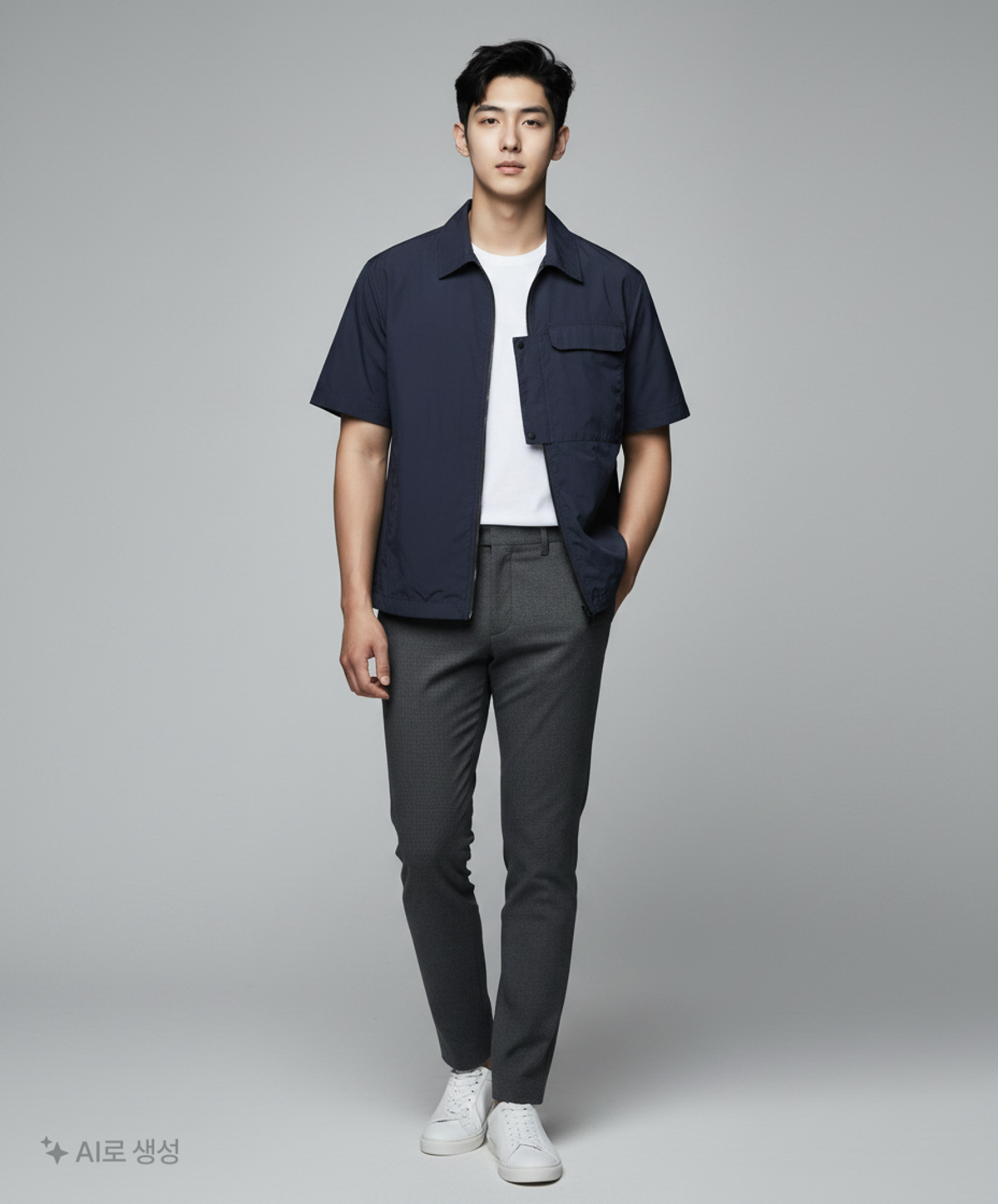 커스텀멜로우(CUSTOMELLOW) chest pocket half sleeve shirt_CWSAM23912BKX 95