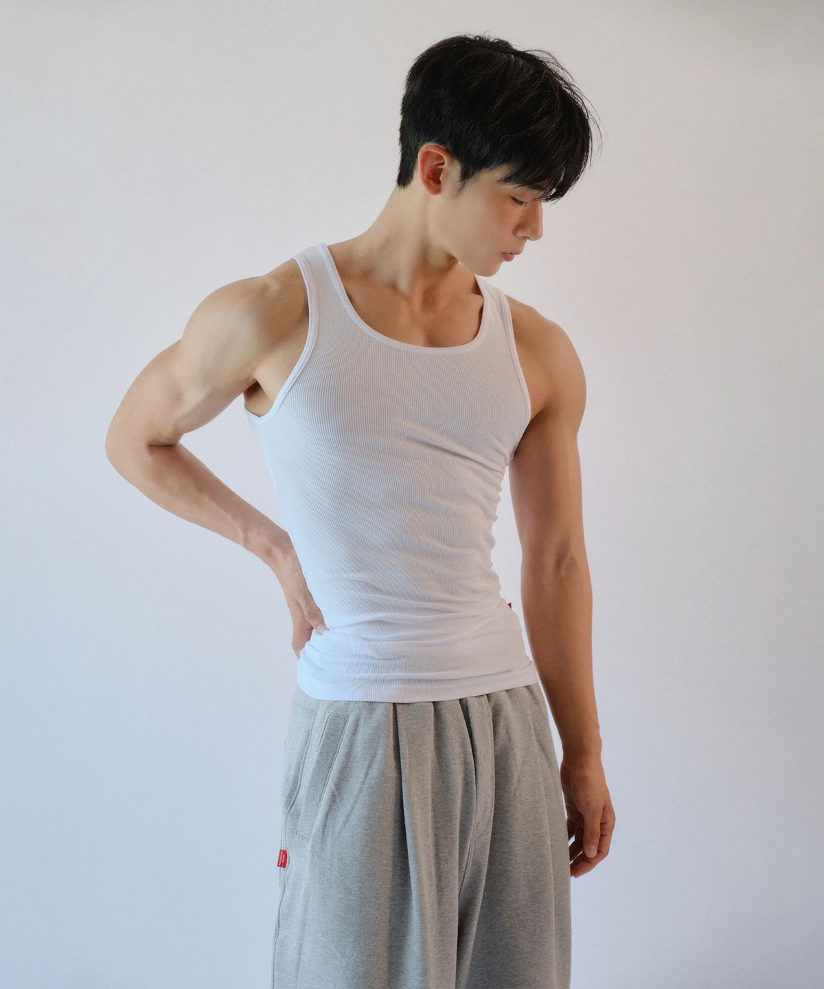 레코딩하우스(RECORDINGHOUSE) REC RAW SLEEVELESS [2PACK]