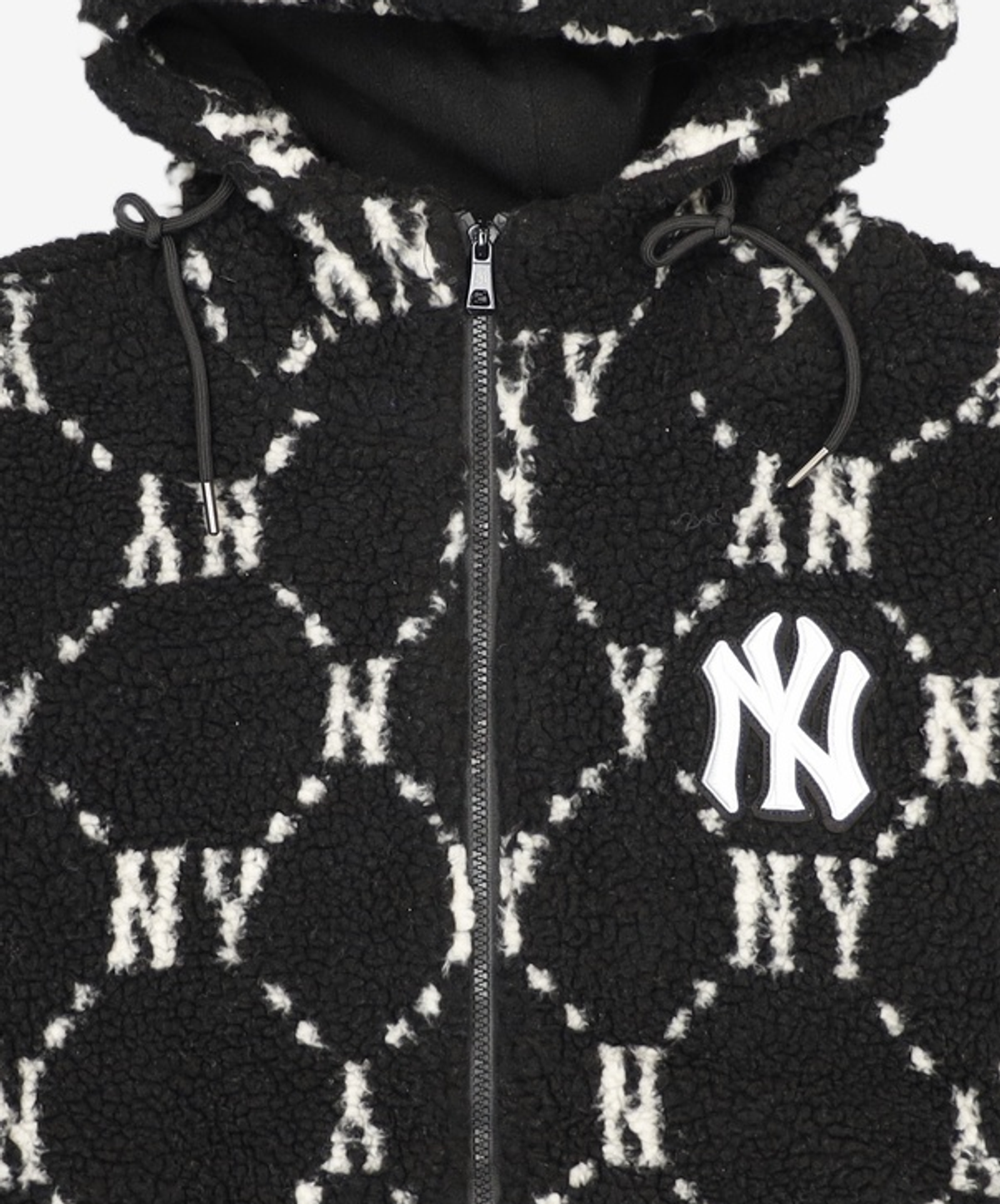 엠엘비(MLB) 모노그램 덤블 후리스 점퍼 NY (Black) S