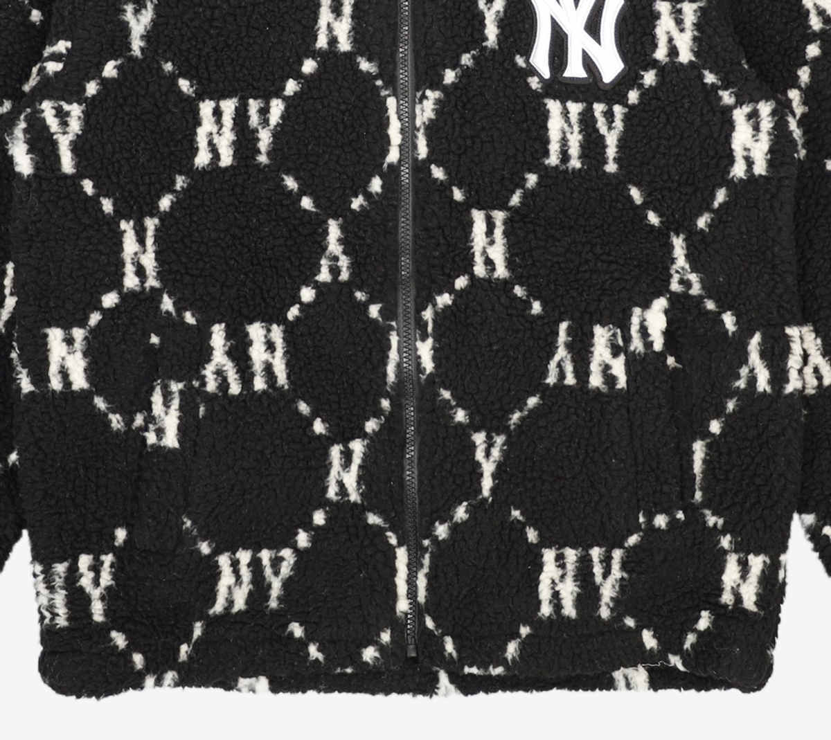 엠엘비(MLB) 모노그램 덤블 후리스 점퍼 NY (Black) S