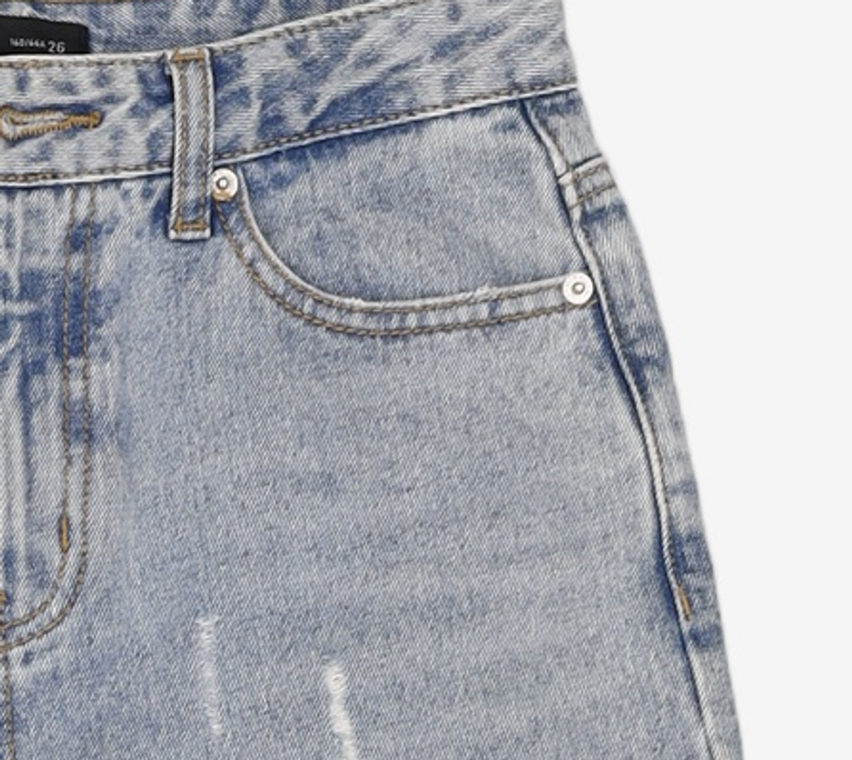 미쏘(MIXXO) 일자핏 데님 MIWTJB407J 26