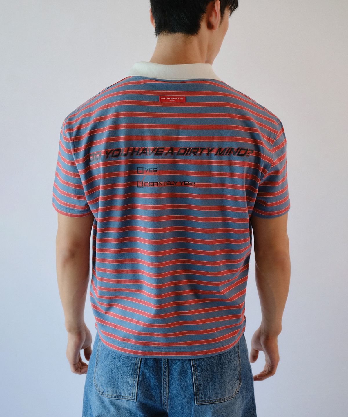 레코딩하우스(RECORDINGHOUSE) REC DIRTY POLO [TEAL ORANGE]