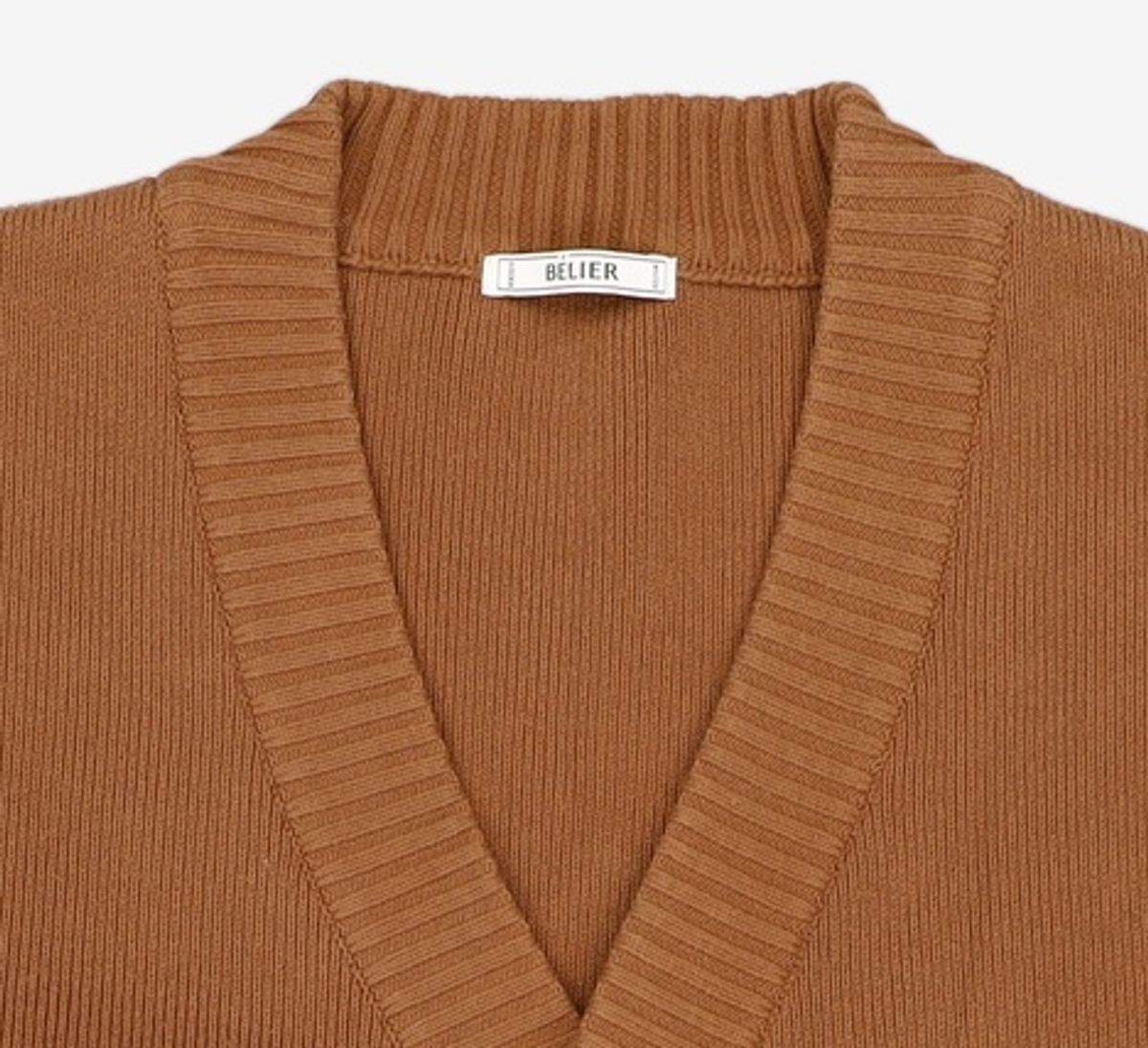 벨리에(BELIER) Heavy Line Cardigan - Brown FREE
